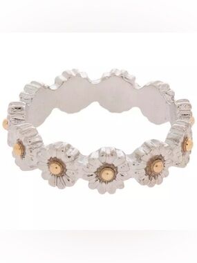 New Metal Gallery Daisy Crown Ring - Size 8